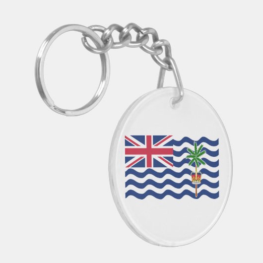 Territorialflagge des Britischen Indischen Ozeans Schlüsselanhänger (Vorderseite links)