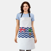 Territorialflagge des Britischen Indischen Ozeans Schürze (Getragen)