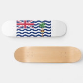 Territorialflagge des Britischen Indischen Ozeans Skateboard (Horizontal)