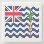 Territorialflagge des Britischen Indischen Ozeans Steinuntersetzer (Vorderseite)