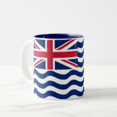 Territorialflagge des Britischen Indischen Ozeans Zweifarbige Tasse (Vorderseite Links)