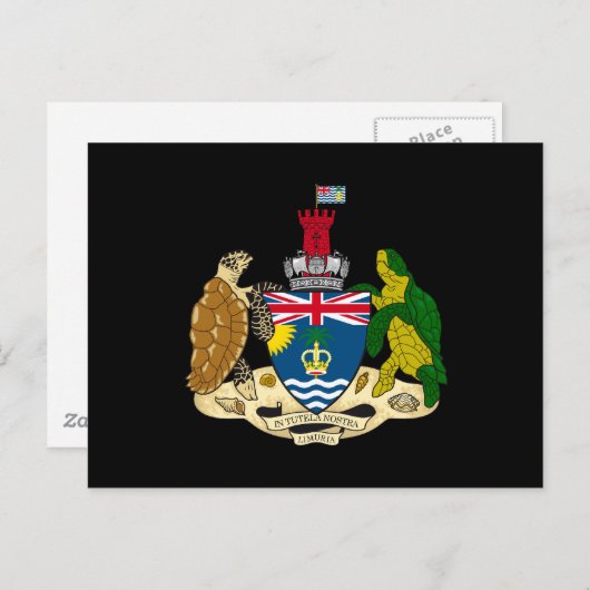 Territorialmatte des Britischen Indischen Ozeans Postkarte (Vorne/Hinten)