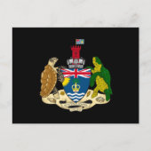 Territorialmatte des Britischen Indischen Ozeans Postkarte (Vorderseite)