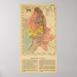 Territorio de Tepic, Mexiko Poster