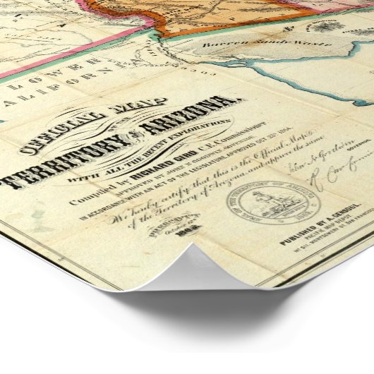 Territorium Arizona Poster (Ecke)