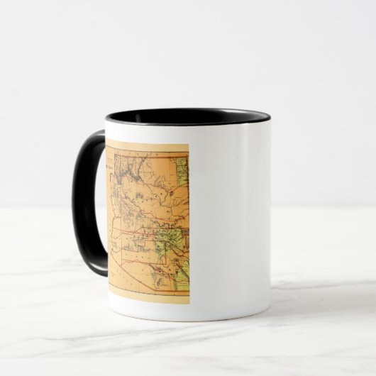 Territorium ArizonaPanoramakarte Arizona Tasse (Vorderseite Links)