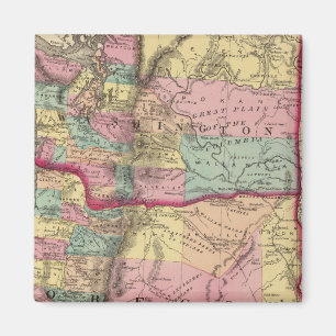 Territorium Oregon und Washington Magnet