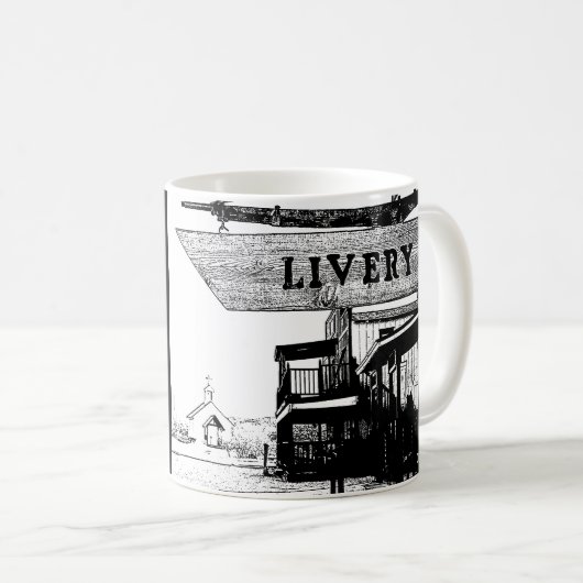 Territorium von Arizona Die Stadt der Western Live Kaffeetasse (VorderseiteRechts)