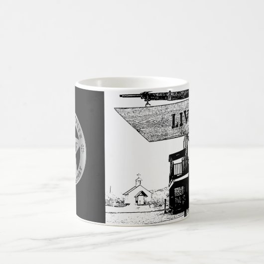 Territorium von Arizona Die Stadt der Western Live Kaffeetasse (Mittel)