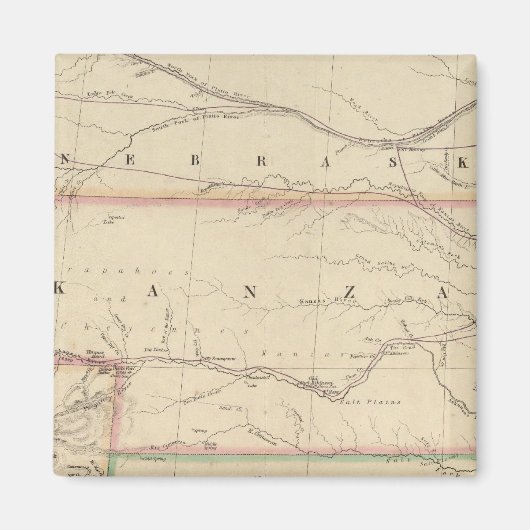 Territorium von Kansas und Ureinwohner der Amerika Magnet (Vorne)