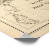 Territorium von Kansas und Ureinwohner der Amerika Poster (Ecke)