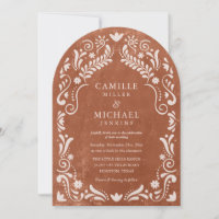 Terrocotta Papel Picado Mexican Wedding