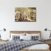 Terror der Peruaner während einer Eklipse des m Leinwanddruck (Insitu (Schlafzimmer))