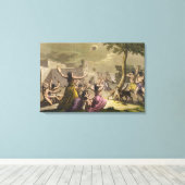 Terror der Peruaner während einer Eklipse des m Leinwanddruck (Insitu (Holzboden))