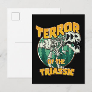 Terror der Trias Einladungspostkarte