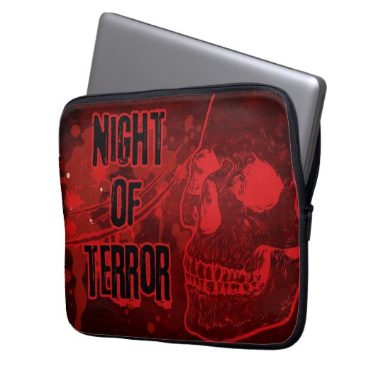 Terror Halloween Laptopschutzhülle (Vorderseite Links)
