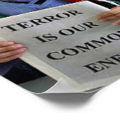 Terror ist unser gemeinsames gegnerisches Poster (Ecke)