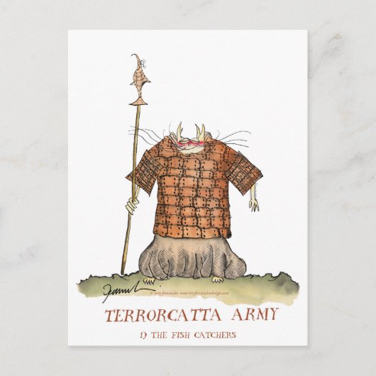 Terrorcatta Army 1 Fischfänger, tony fernandes Postkarte (Vorderseite)