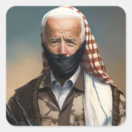 Terrorist Joe Biden Quadratischer Aufkleber