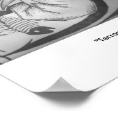 "Terroristische Fische" Poster (Ecke)