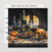 👻 🍷 "Terrors & Degings Event"! 🍷 👻 Halloween Einladung (Vorne/Hinten)
