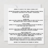 👻 🍷 "Terrors & Degings Event"! 🍷 👻 Halloween Einladung (Rückseite)