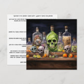 👻 🍹 Terrors & Tequila Party 🍹 👻 Halloween Einladung (Vorne/Hinten)