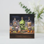 👻 🍹 Terrors & Tequila Party 🍹 👻 Halloween Einladung (Stehend Vorderseite)