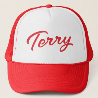Terry Custom Red Truckerkappe