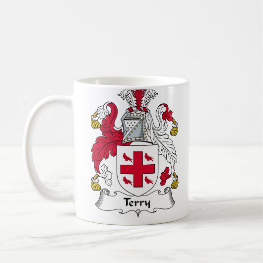 Terry-Familienwappen Kaffeetasse (Links)