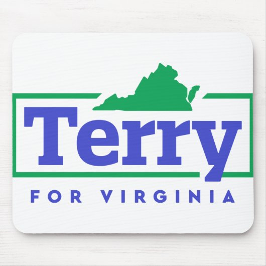 Terry McAuliffe für den Gouverneur von Virginia Mousepad (Vorne)
