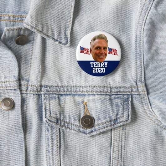 Terry McAuliffe für Präsidenten Button (Beispiel)