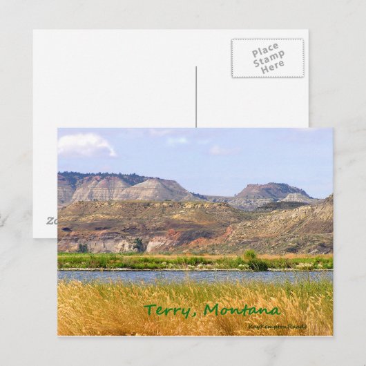 Terry, Montana Postkarte (Vorne/Hinten)