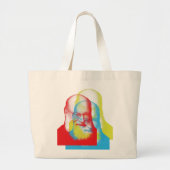 [Terry Riley OFFIZIELL DESIGN] Regenbogen Jumbo Stoffbeutel (Vorne)