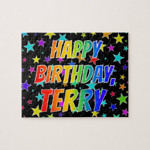 "TERRY" Vorname, Spaß "GLÜCKLICHER BIRTHTAG" Puzzle
