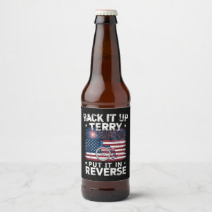 Terry zurücksetzen, Rückwärtsgang einlegen, Feuerw Bierflaschenetikett