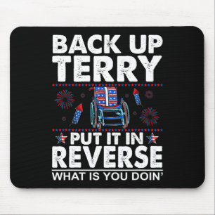 Terry zurücksetzen Rückwärtsgang Feuerwerk Lustig Mousepad
