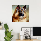 Tervuren Belgium Shepherd Dog Poster (Heimbüro)