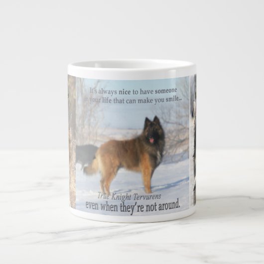 Tervuren-Tasse mit Lebensquoten Jumbo-Tasse (Vorderseite)