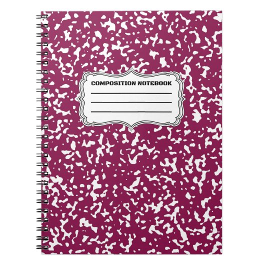 Tesimart | Komposition Notebook Journal Spiral Notizblock (Vorderseite)