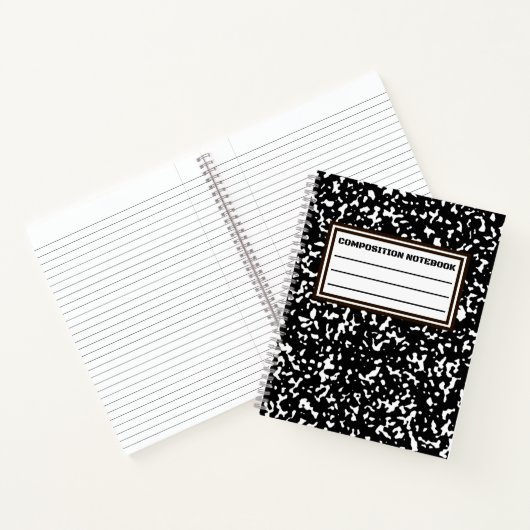 Tesimart | Komposition Notebook Spiral, breit gegl Notizblock (Innenseite)