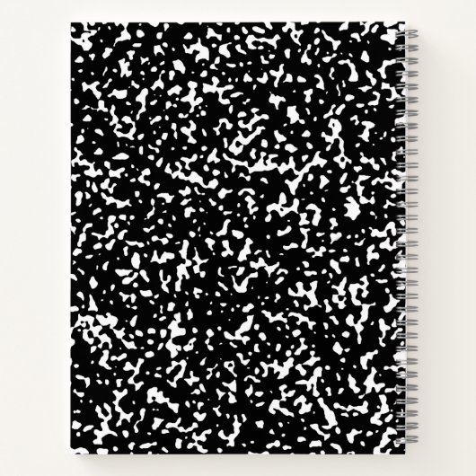 Tesimart | Komposition Notebook Spiral, breit gegl Notizblock (Rückseite)