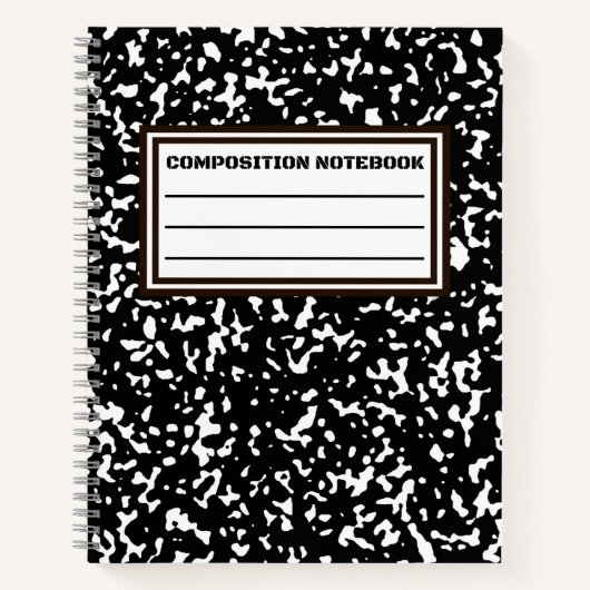 Tesimart | Komposition Notebook Spiral, breit gegl Notizblock (Vorderseite)