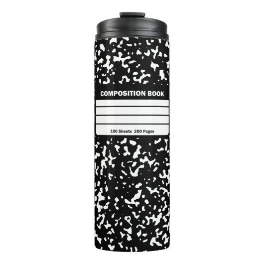 Tesimart | Komposition Notebook Thermal Tumbler Thermosbecher (Vorderseite)