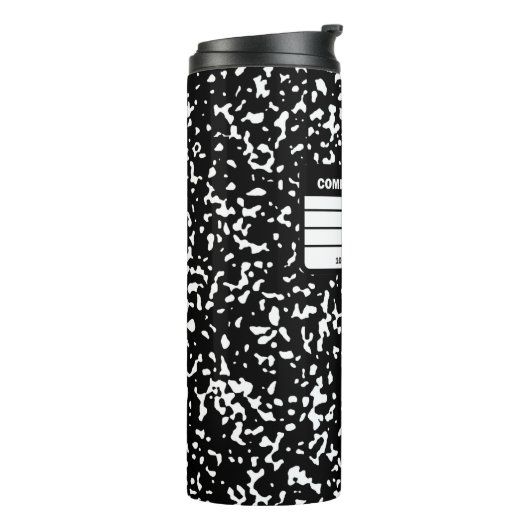 Tesimart | Komposition Notebook Thermal Tumbler Thermosbecher (Nach links gedreht)