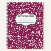 Tesimart | Weitläufiges Spiralkomposition-Notebook Notizblock (Vorderseite)