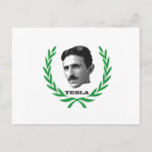 Tesla als Nächstes Postkarte (Vorderseite)