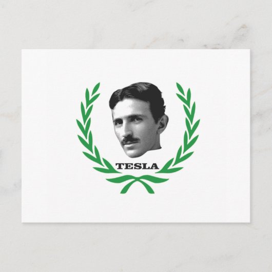 Tesla als Nächstes Postkarte (Vorderseite)