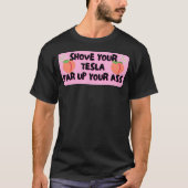 Tesla Autoaufkleber T-Shirt (Vorderseite)