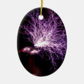 Tesla Coil Plasma Keramik Ornament (Vorne)